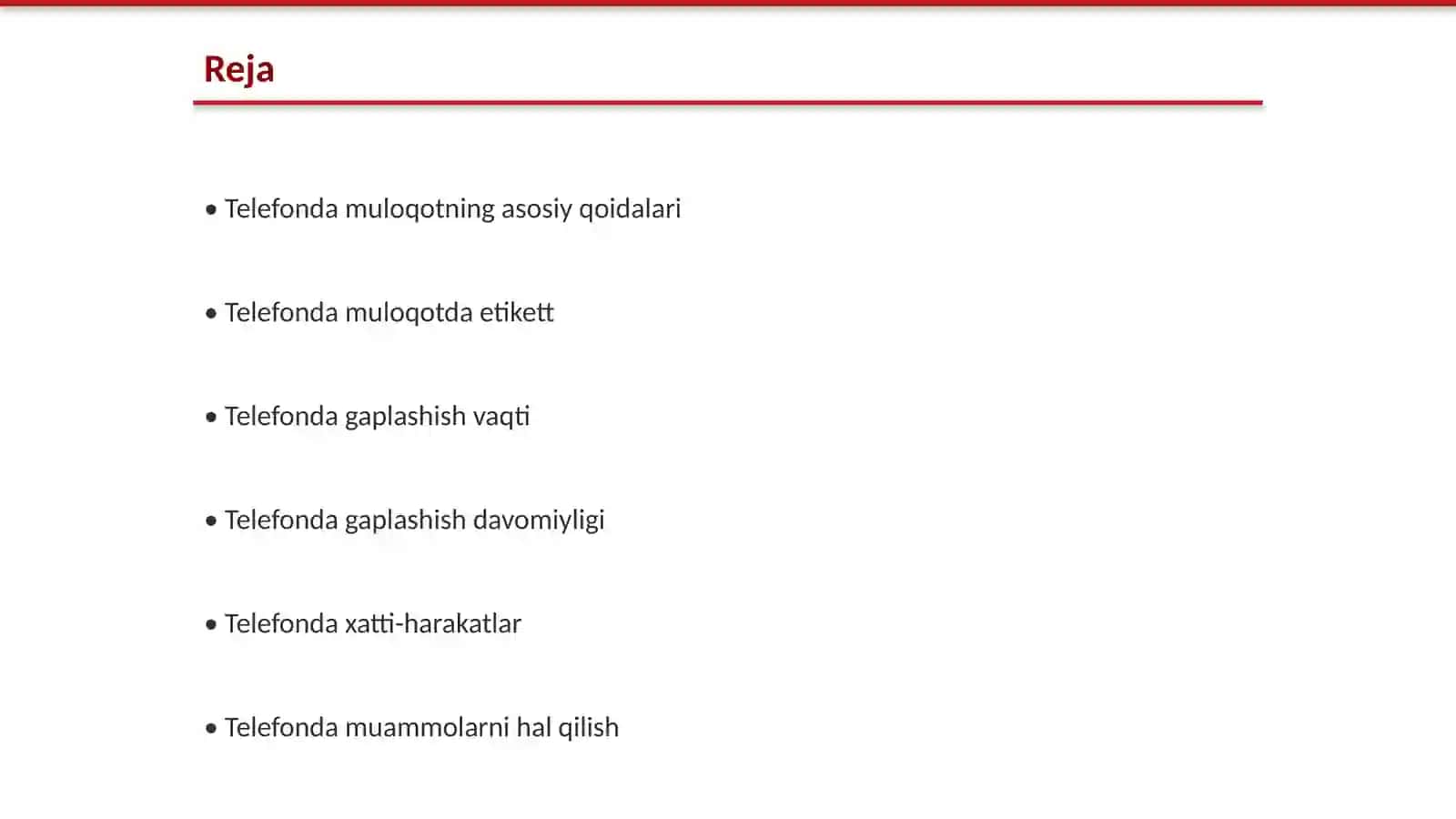 Telefondan gaplashish odobi 2
