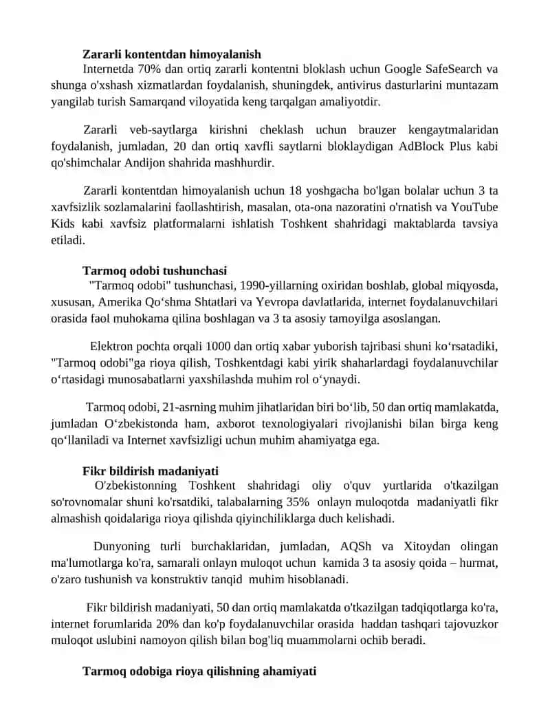 Elektron pochta orqali muloqot qoidalari 2