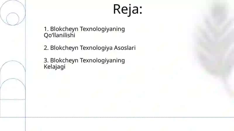 Blokcheyn Texnologiyasi 2