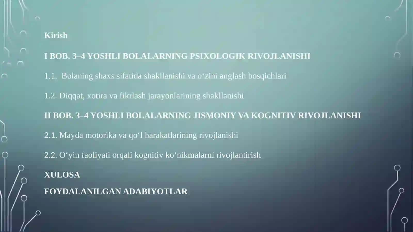 3-4 yoshli bolalarning rivojlanish xususiyatlari 2