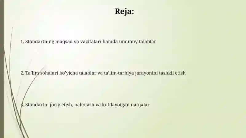 Maktabgacha Ta'lim va Tarbiya Standarti 2