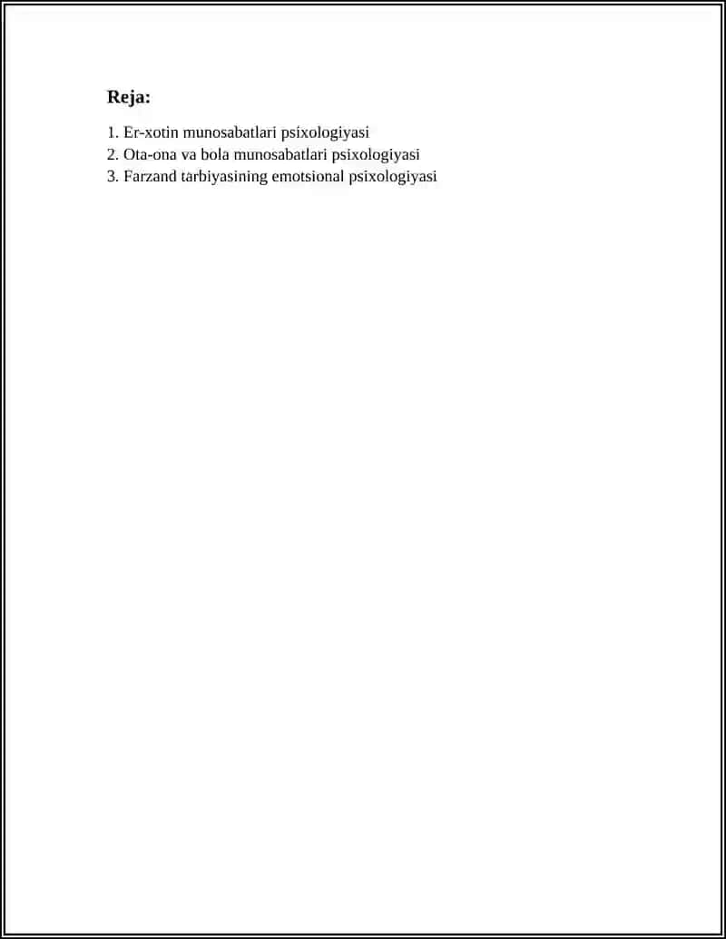 OILAVIY MUNOSABATLAR PSIXOLOGIYASI 2