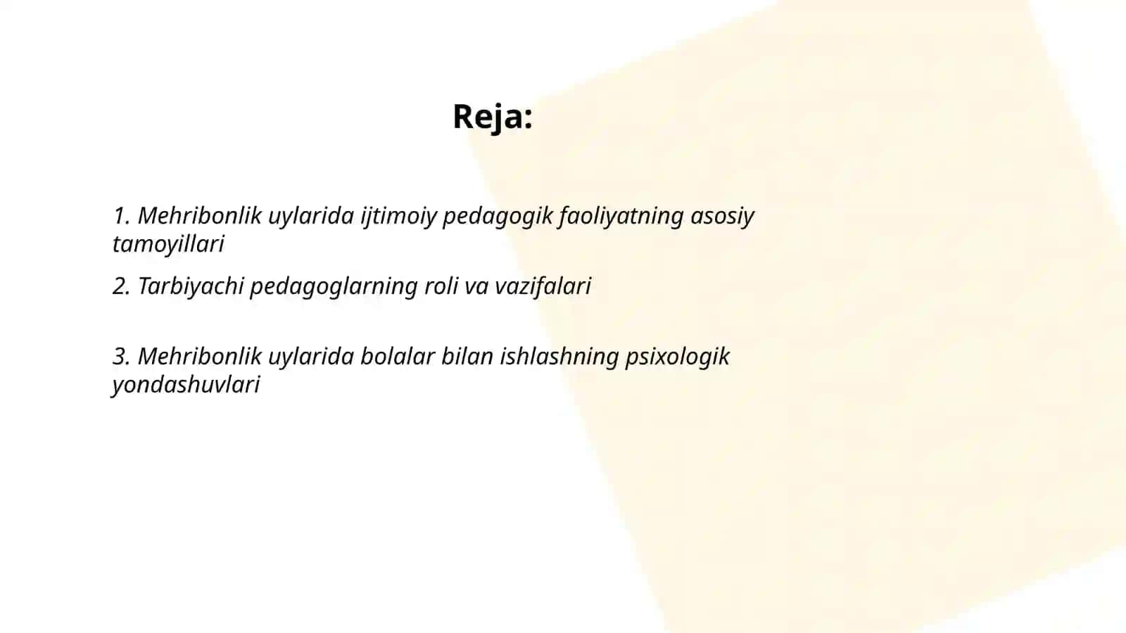 Mehribonlik uylaridagi ijtimoiy pedagogik faoliyat 2