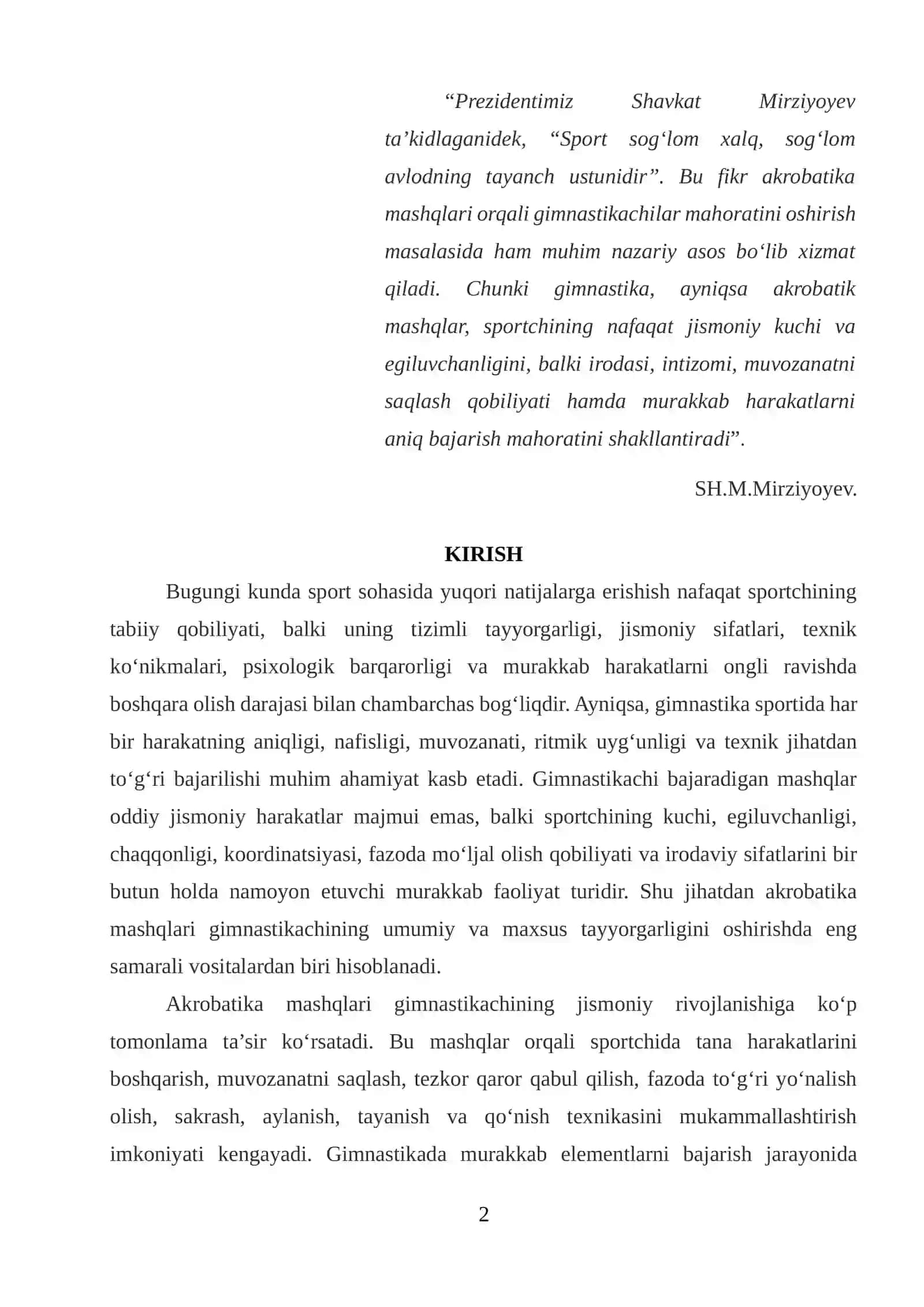 AKROBATIKA MASHQLARI ORQALI GIMNASIKACHI MAXORATINI OSHIRISH 2