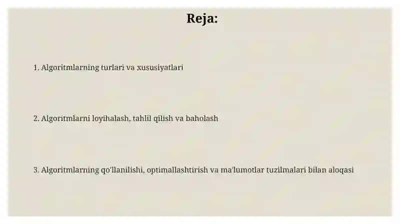 Algoritmlar turlari 2