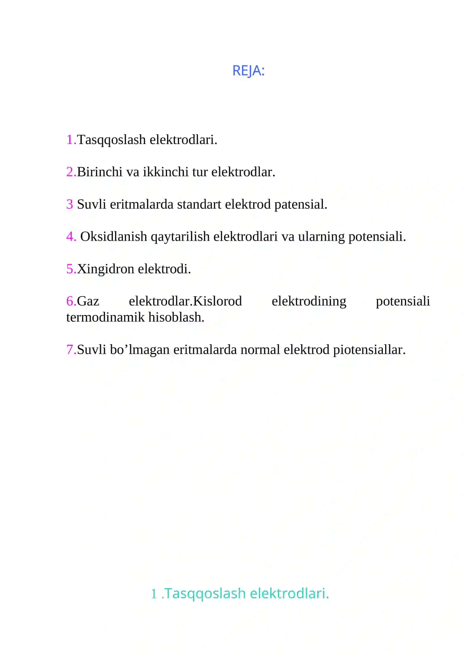 Elektrodlar turlari 2