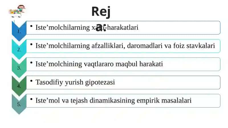 NOANIQLIK VA XAVF SHAROITIDA Iste’molchi TANLOVI 2