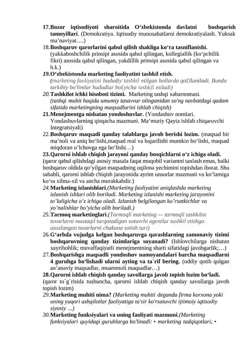 Boshqaruv (menejment)ning mohiyati va tizimi 2