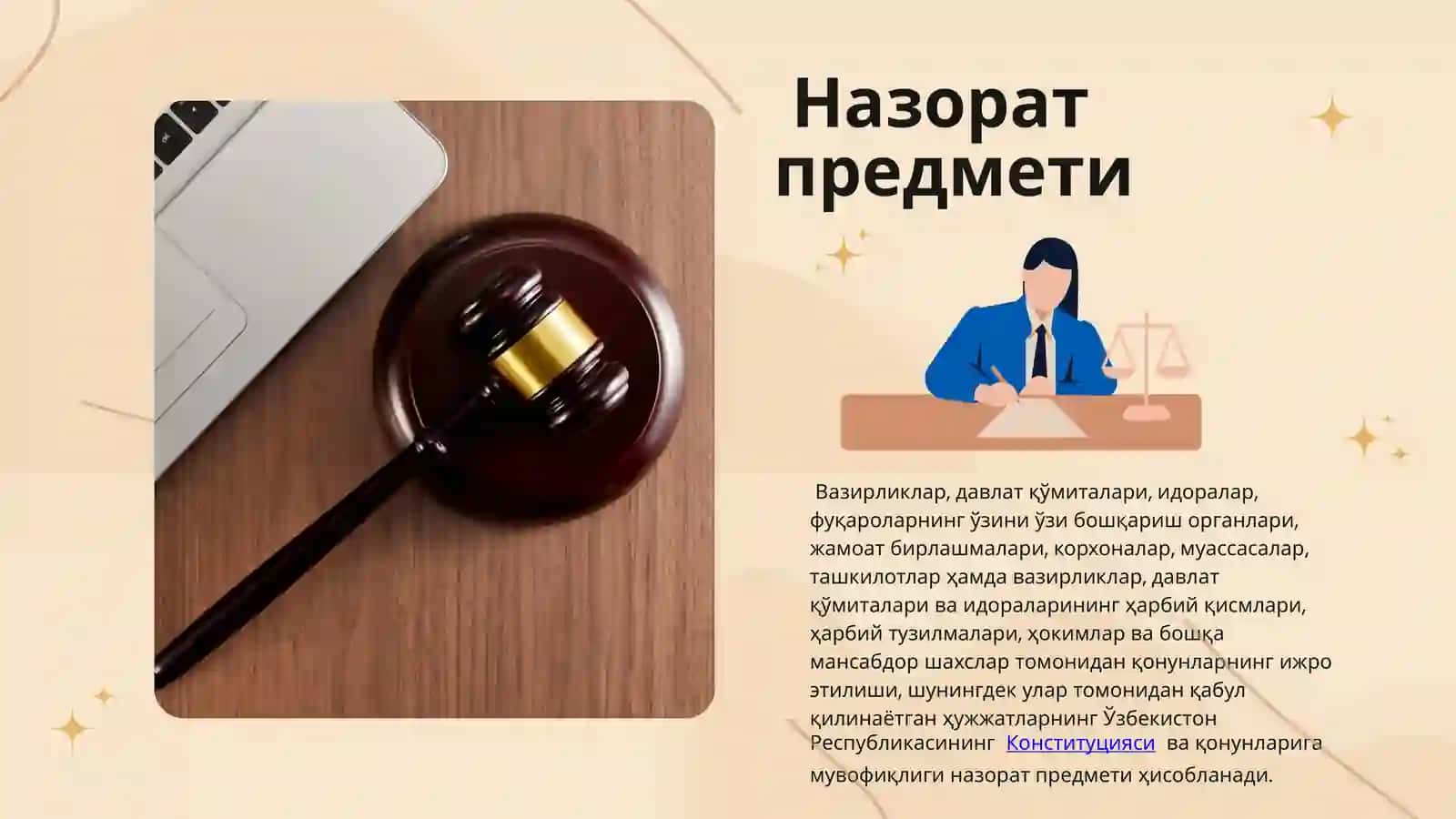"QONUNCHILIK USTIDAN NAZORAT" 2