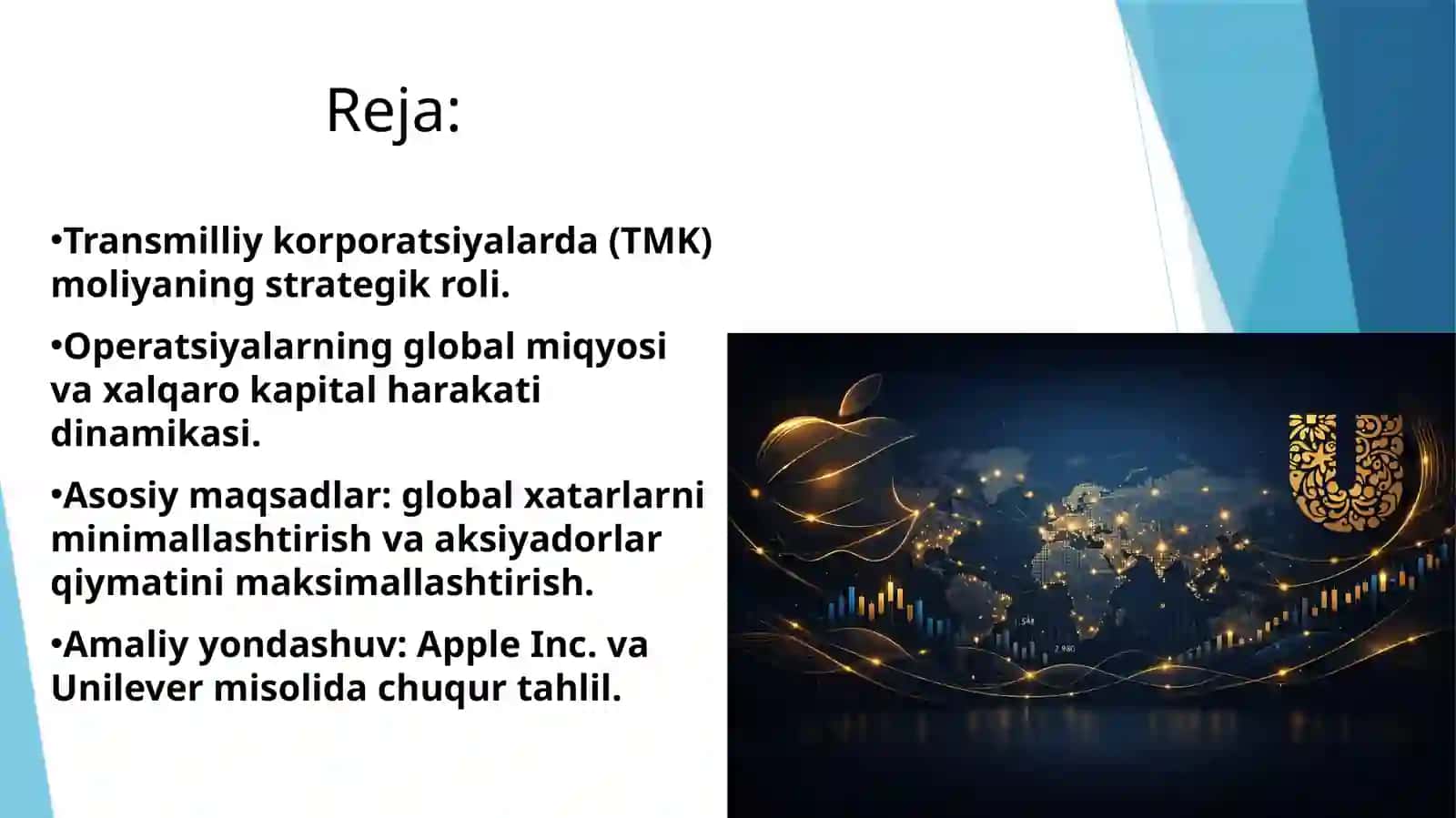Transmilliy korporatsiyalarda (TMK) moliyaviy boshqaruv xususiyatlari 2