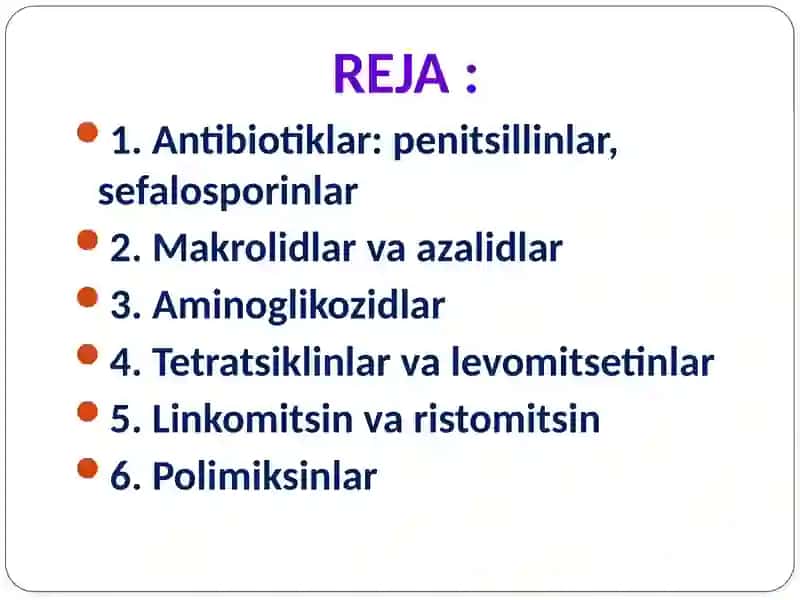 Antibiotiklar 2