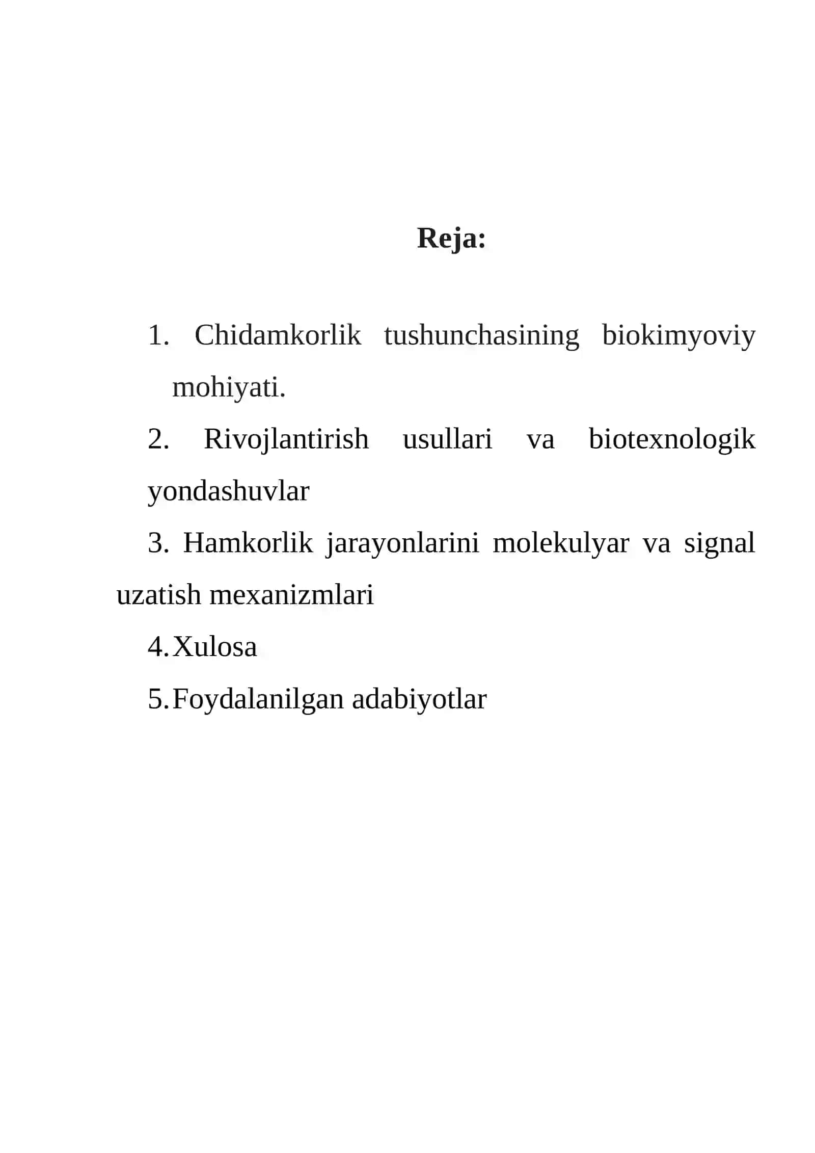 CHIDAMKORLIK UNING BIOKIMYOVIY ASOSLARI VA ULARNING RIVOJLANTIRISH USULLARI 2