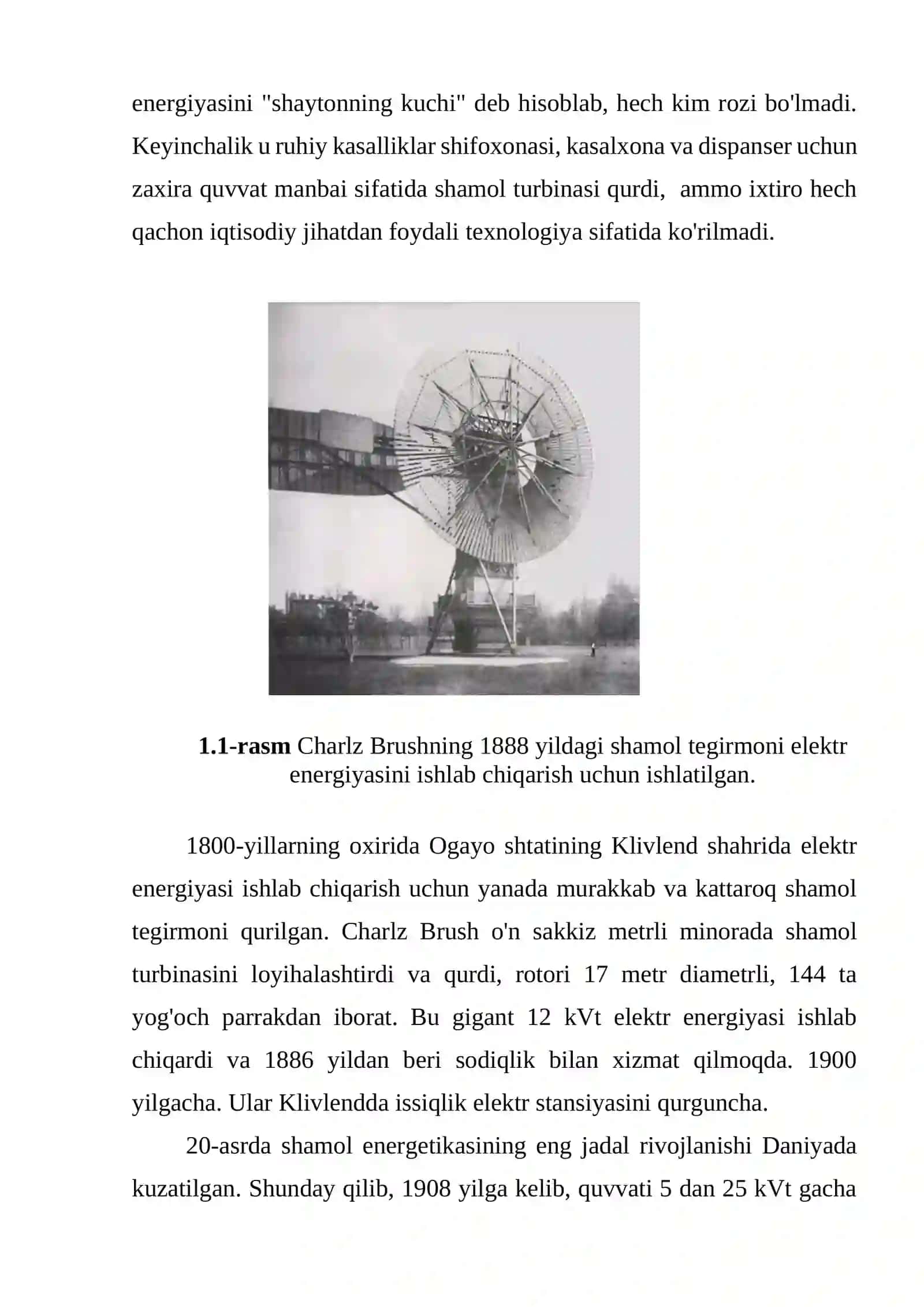 Shamol energiyasi tarixi va kelib chiqishi 2