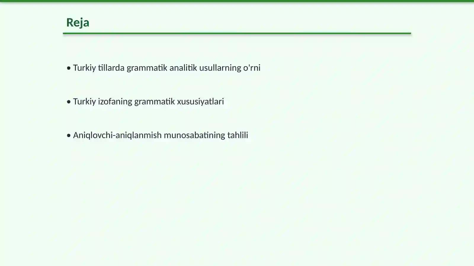 Turkiy tillarda grammatik ma'noning analitik usuli ifodalanishi 2