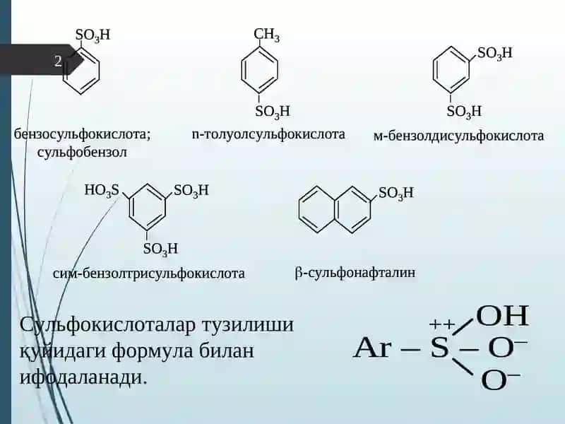 AROMATIK SULFOLAR 2