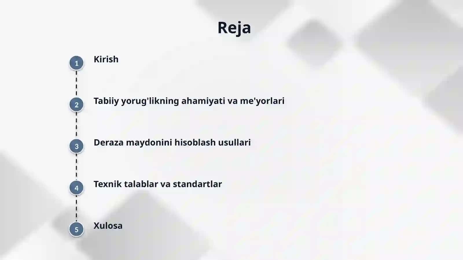 Tabiiy yorug’lik tushishi uchun kereakli yon derazalar maydonini aniqlash 2