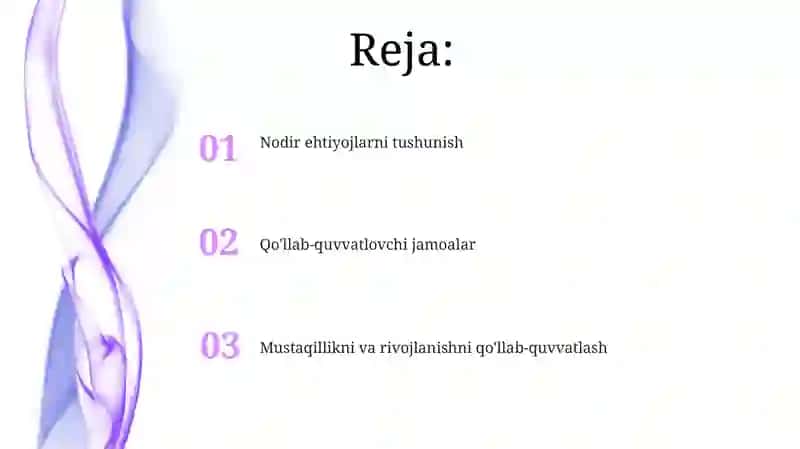 Nodir ehtiyojlarni tushunish 2