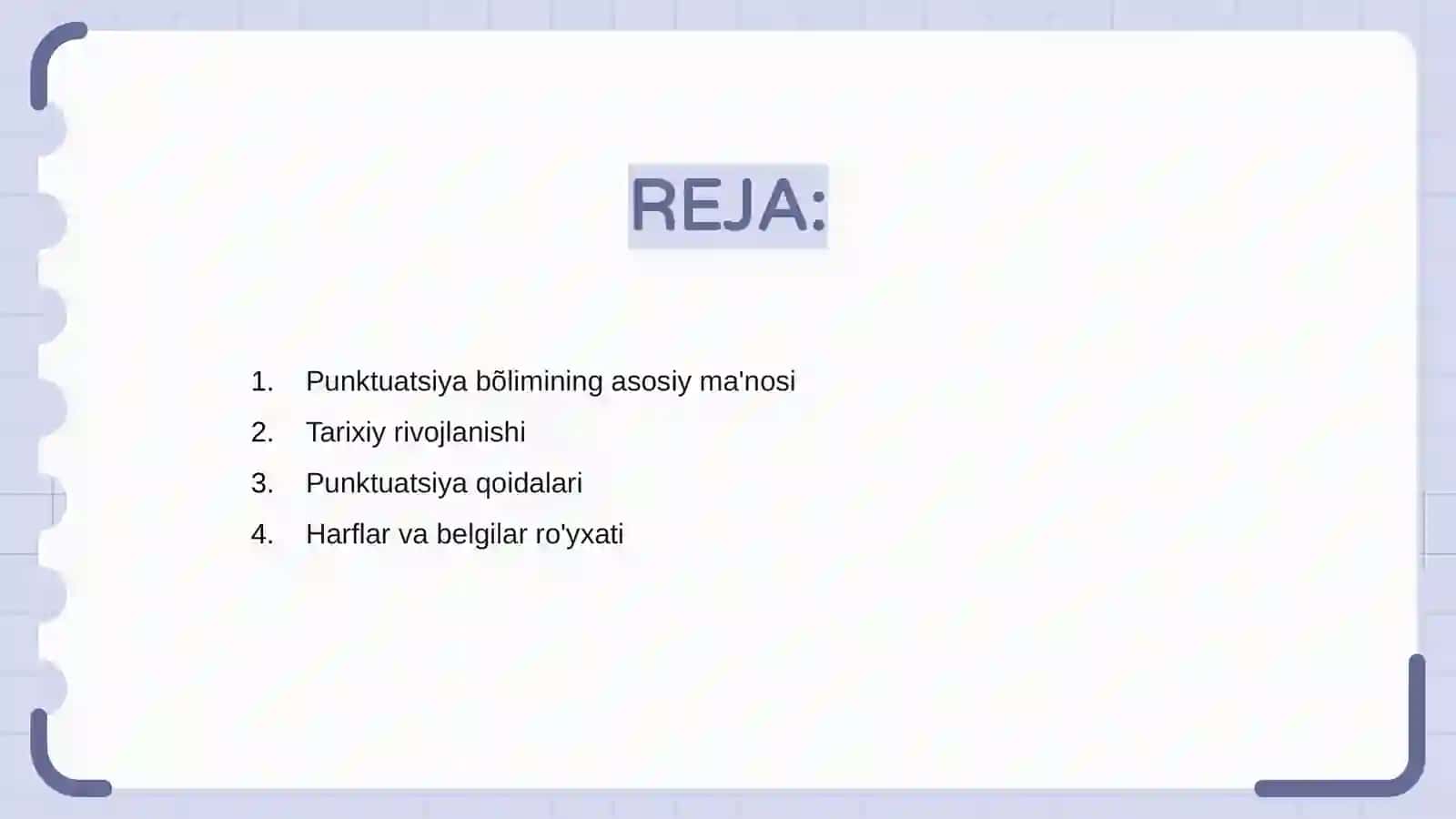 Punktuatsiya bõlimi 2