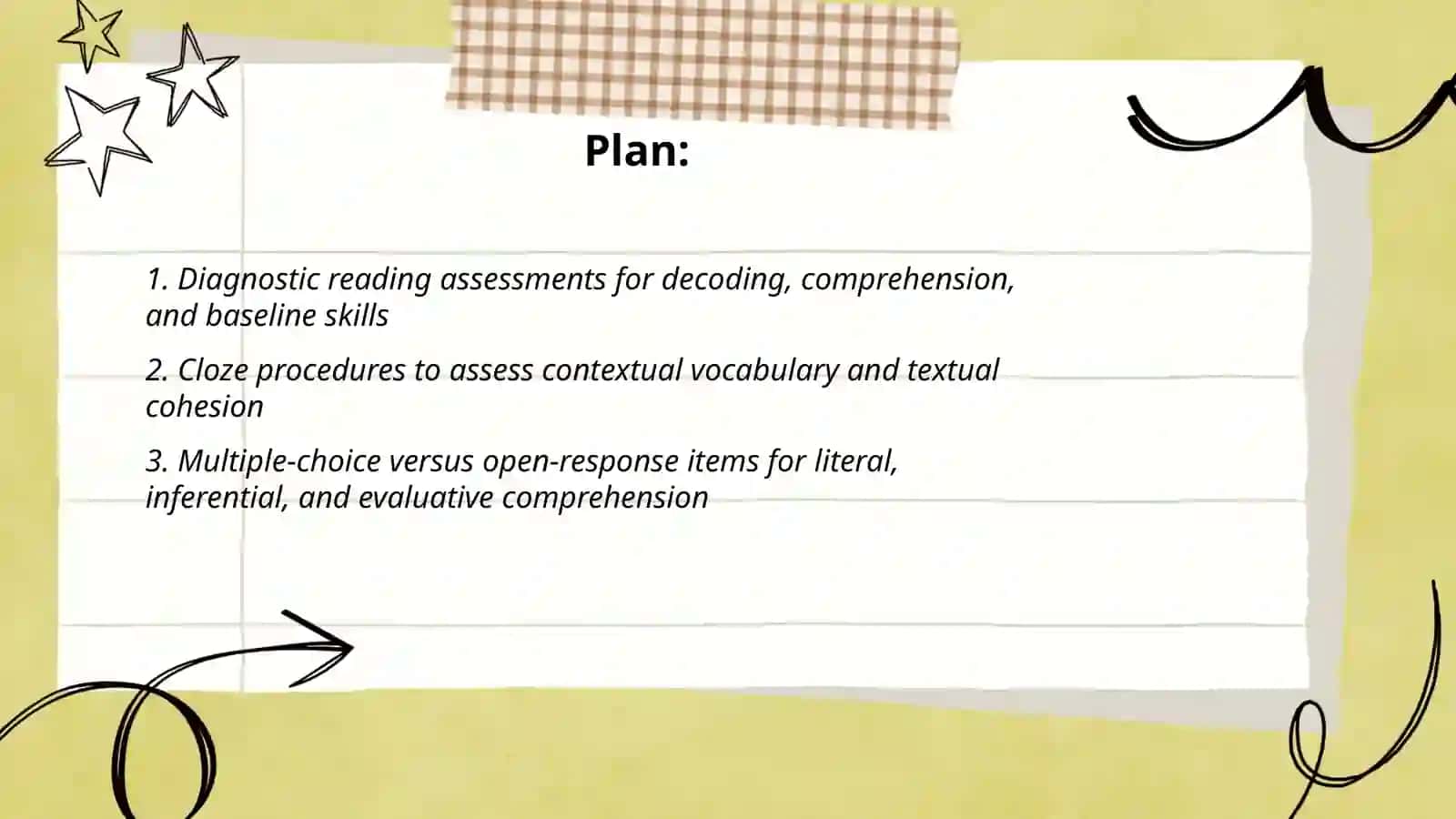 Metheds and criteria of assesing language aspects reading 2 2