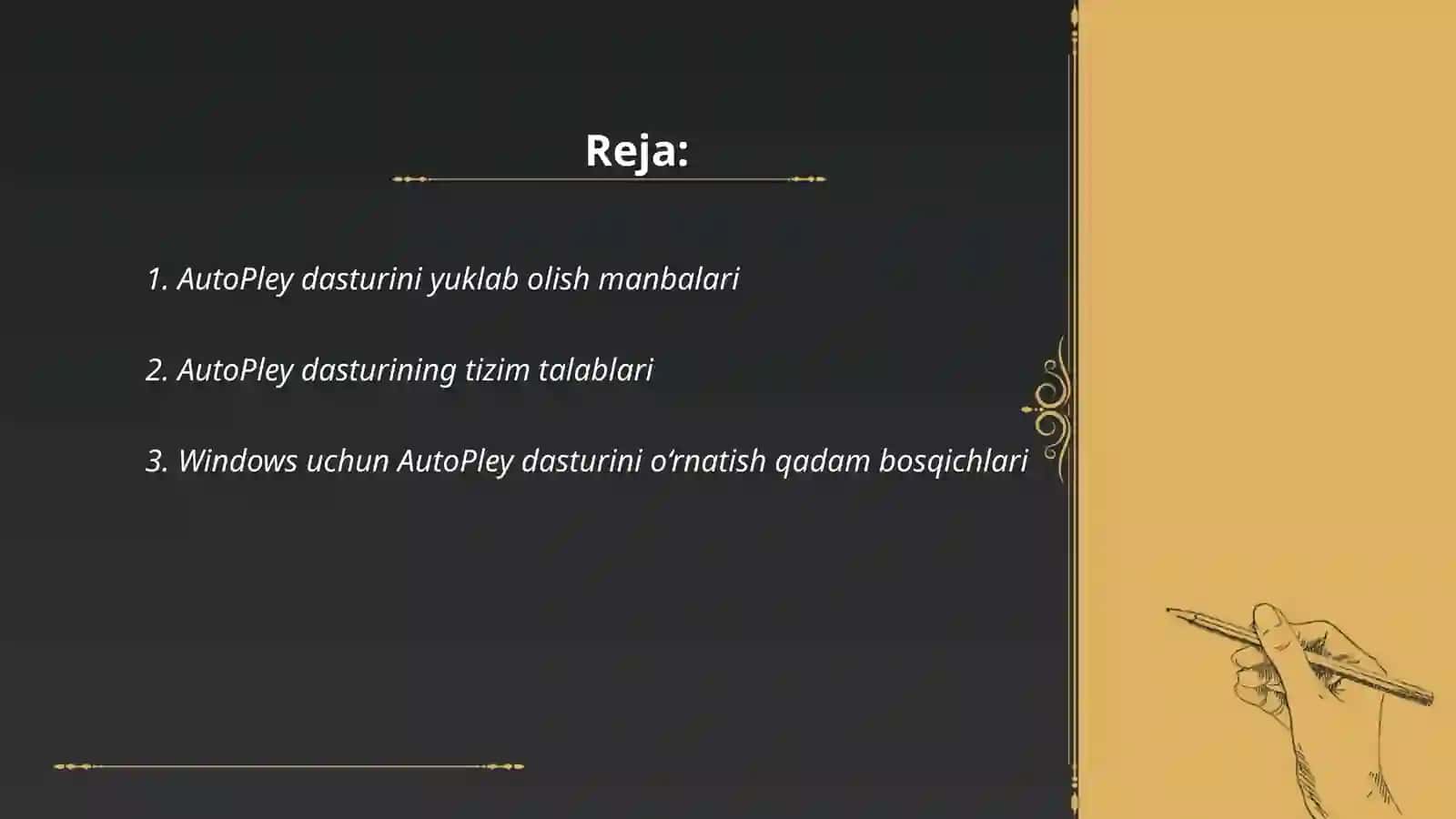 AutoPley dasturi 2