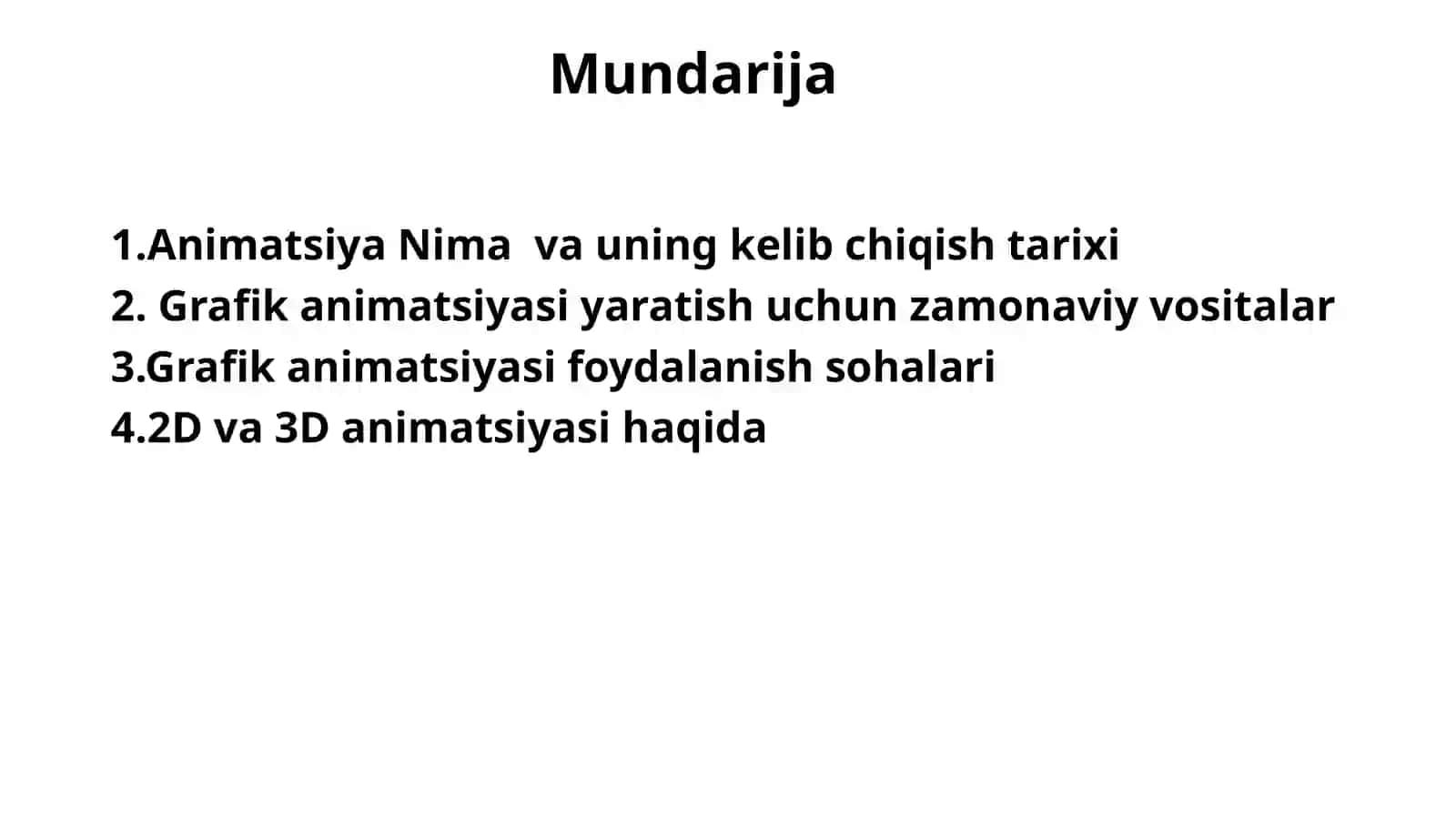 Grafik Animatsiyasi Haqida Tushuncha 2