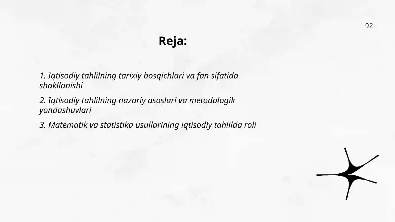 Iqtisodiy tahlilning fan sifatida shakllanishi 2