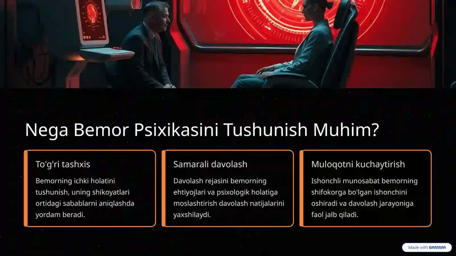 Bemor Psixikasini Tushunish: Samimiy Suhbat Sirlari 2