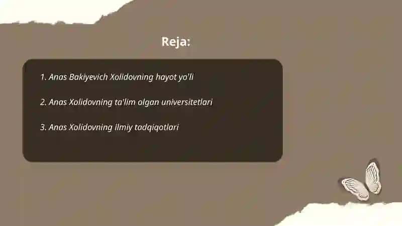 Anas Bakiyevich Xolidovning hayot yo'li 2