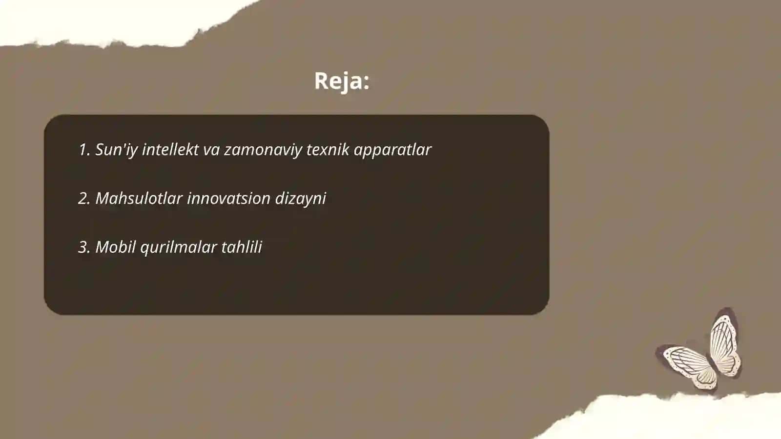 Zamonaviy texnik apparatlar tahlili 2
