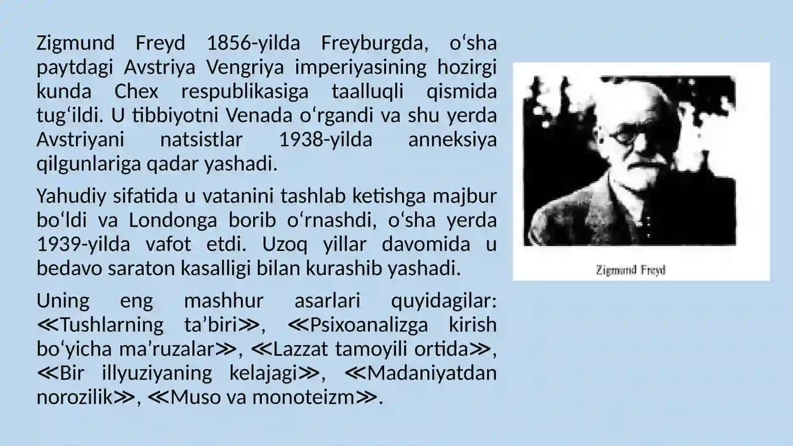SHAXS RIVOJLANISHI SIFATIDA PSIXIKRIVOJLANISHNING PSIXOANALITIK YO‘NALISHI 2