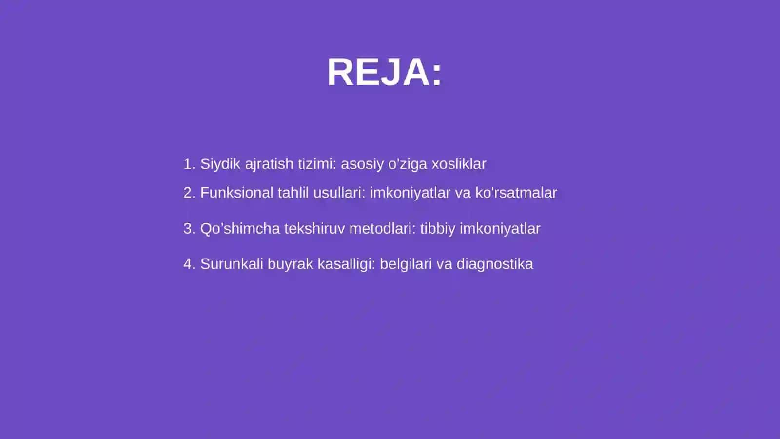 Siydik ajratish tizimi 2