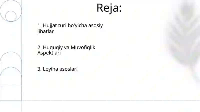 Tashkiliy hujjatlar (guvohnoma, yo‘riqnoma, nizom-ustav, shartnoma) tuzish 2