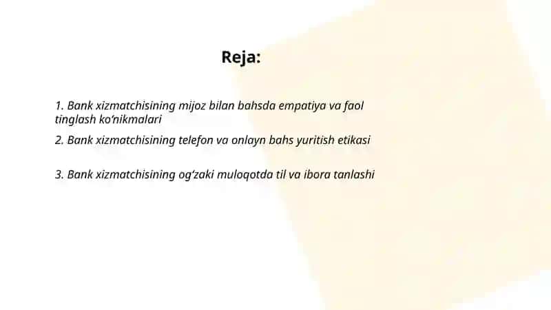 Bank xizmatchisining bahs yuritish madaniyati 2