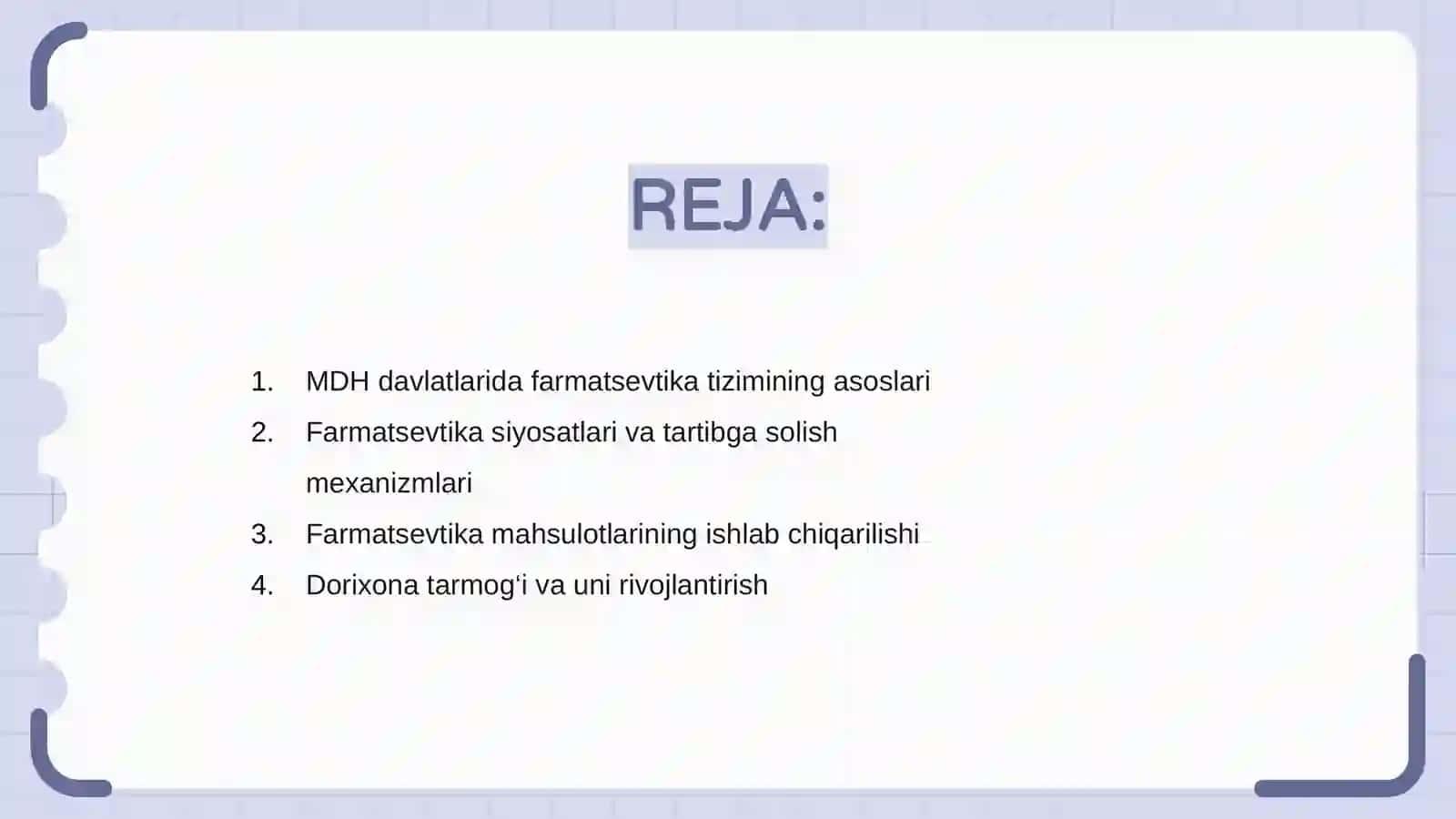 MDH davlatlaridagi farmatsevtika tizimi 2