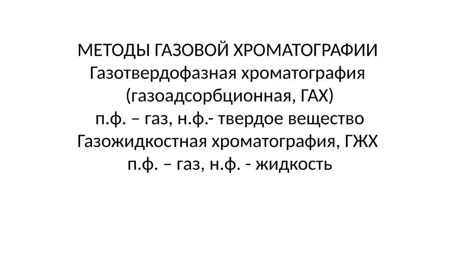 Газ-суюқлик ва газ-адсорбцион хроматографияси фойдаланиш сохалари 2