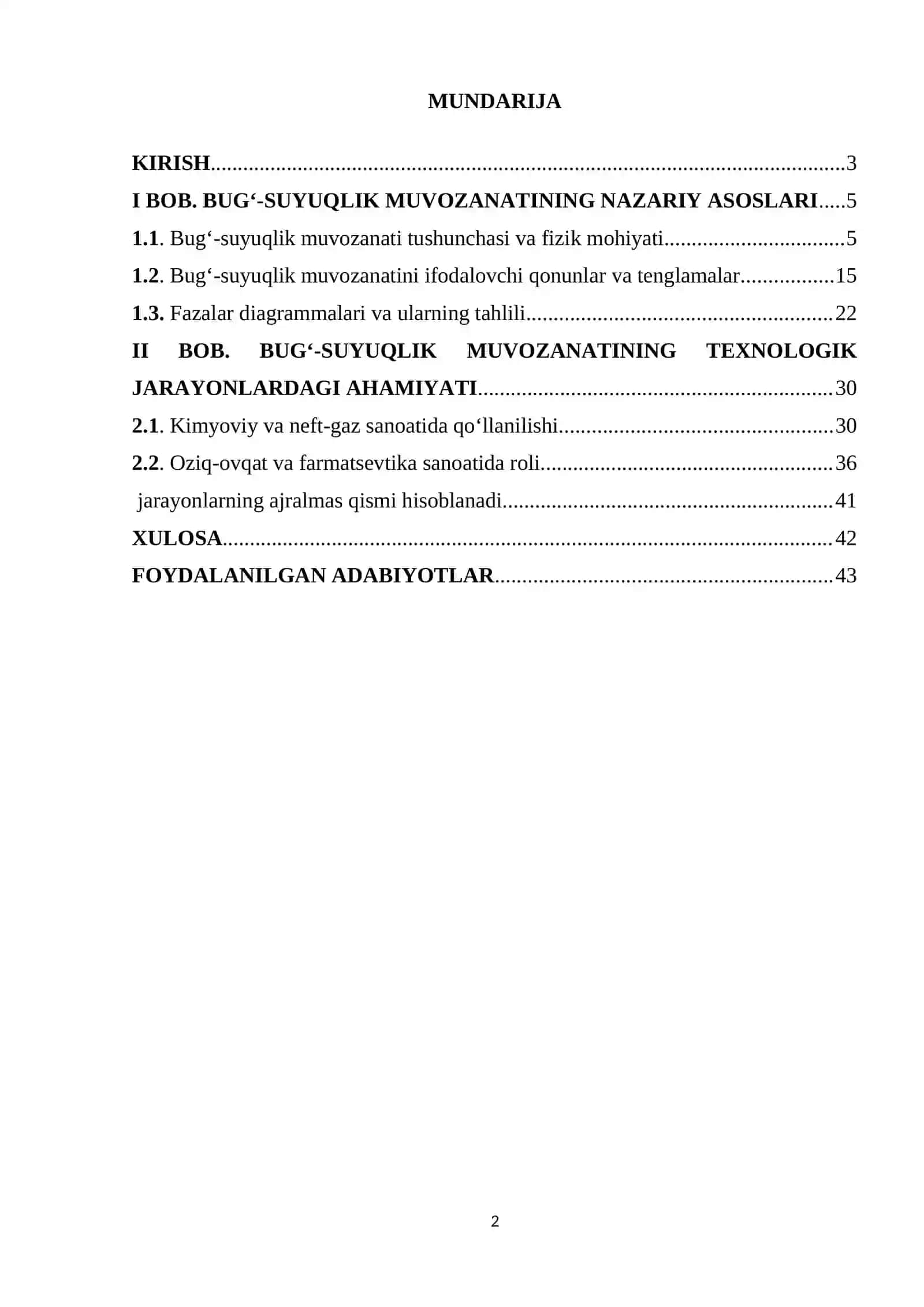 Bug' suyuqlik muvozanati va uning texnologik jarayonlardagi ahamiyati 2