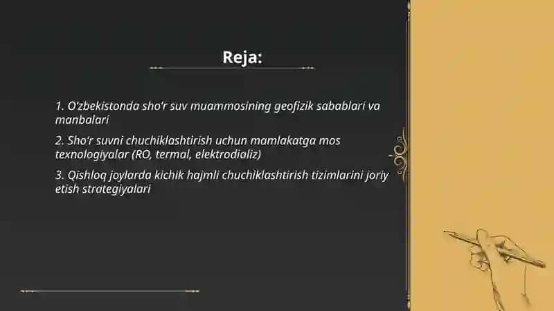 Oʻzbekistonda shoʻr suvni chuchiklashtirish goyasini yaratish Abdullayev Ibrohim 2
