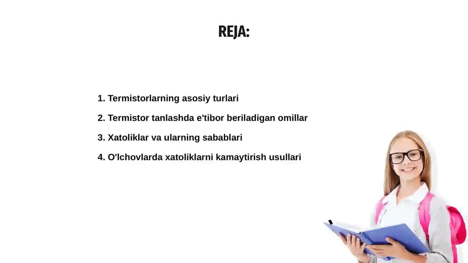 Termistorlarni tanlash va xatoliklarini kamaytirish usullari 2