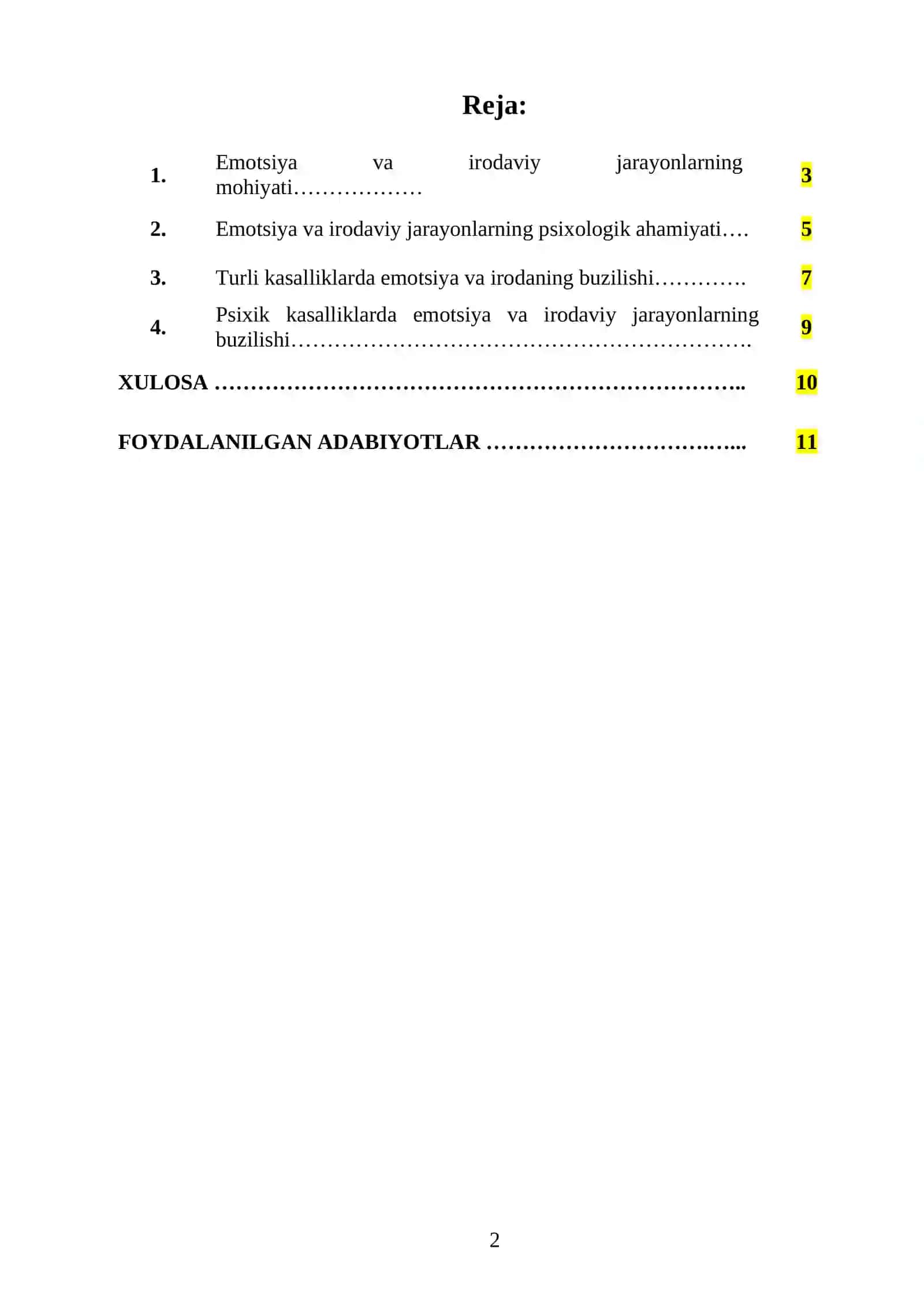 Emotsiya va irodaviy jarayonlarning buzilishi 2