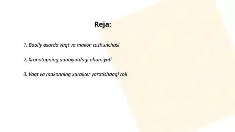 Badiiy asar xronotopi 2