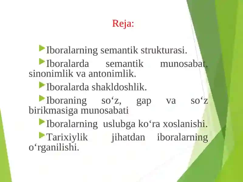 Frazeologiya. Omonim va ko’p ma’noli iboralar 2