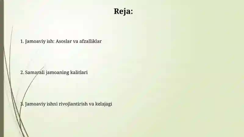 Samarali jamoaviy ishning asosiy elementlari 2