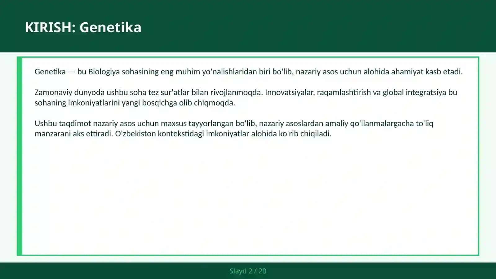 Genetika 2
