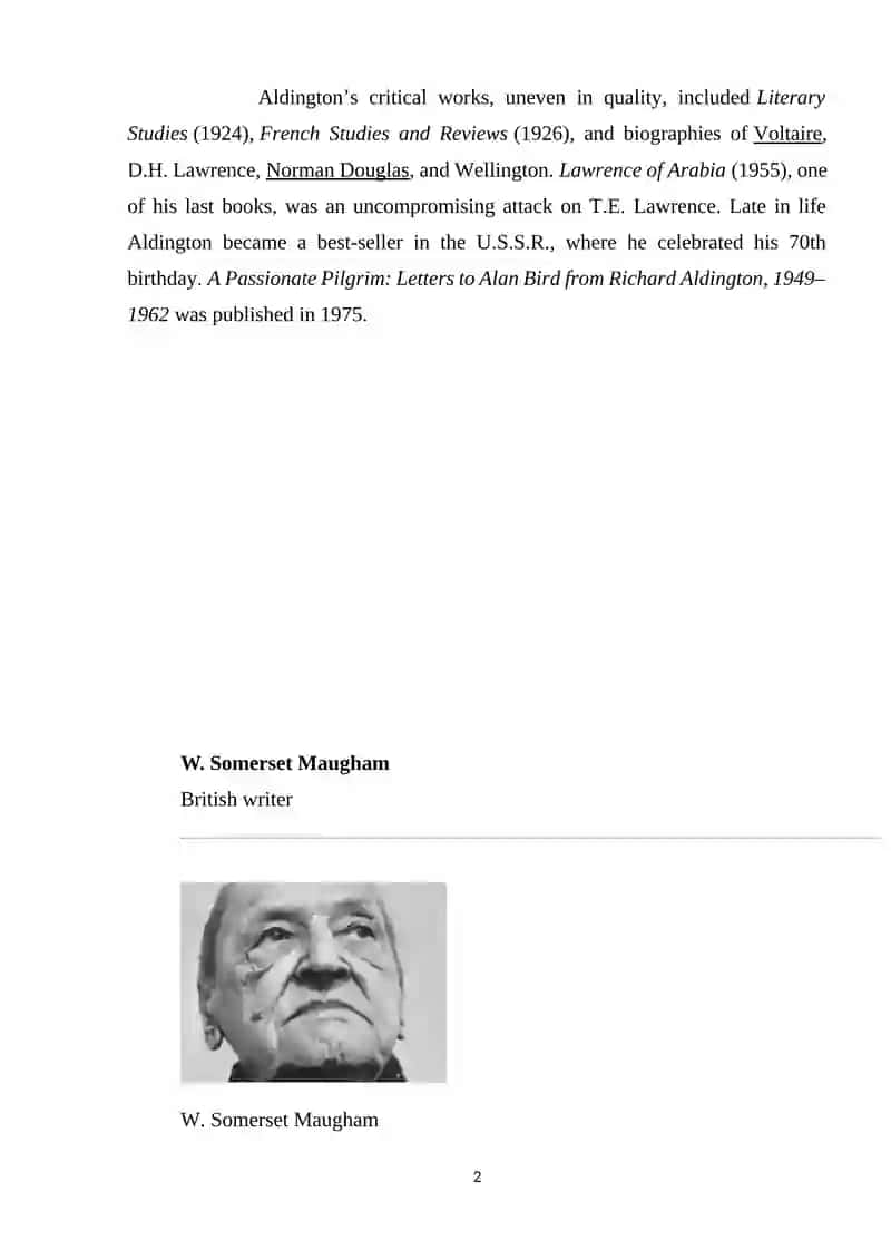 Richard Aldington Works 2