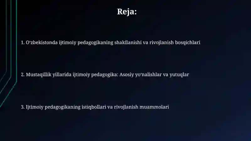 O‘zbekistonda ijtimoiy pedagogikaning rivojlanish tarixi 2