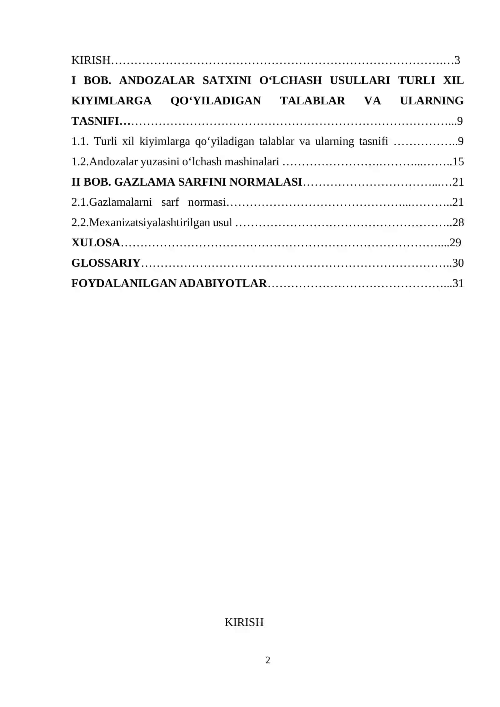 Tikuv buyumlarini konstruksiyalash va modellashtirishning avtomatlashtirilgan tizimlari 2