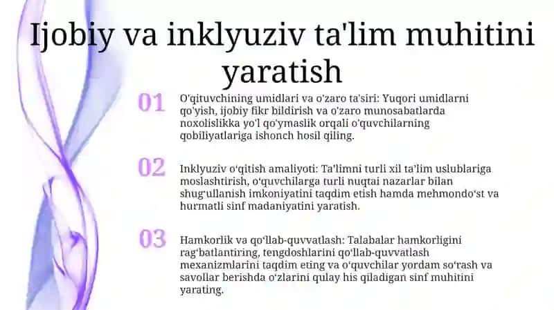 O'Quvchilarni Qo'Llab Quvvvatlashga Rag'Batlantirish Usullari 2