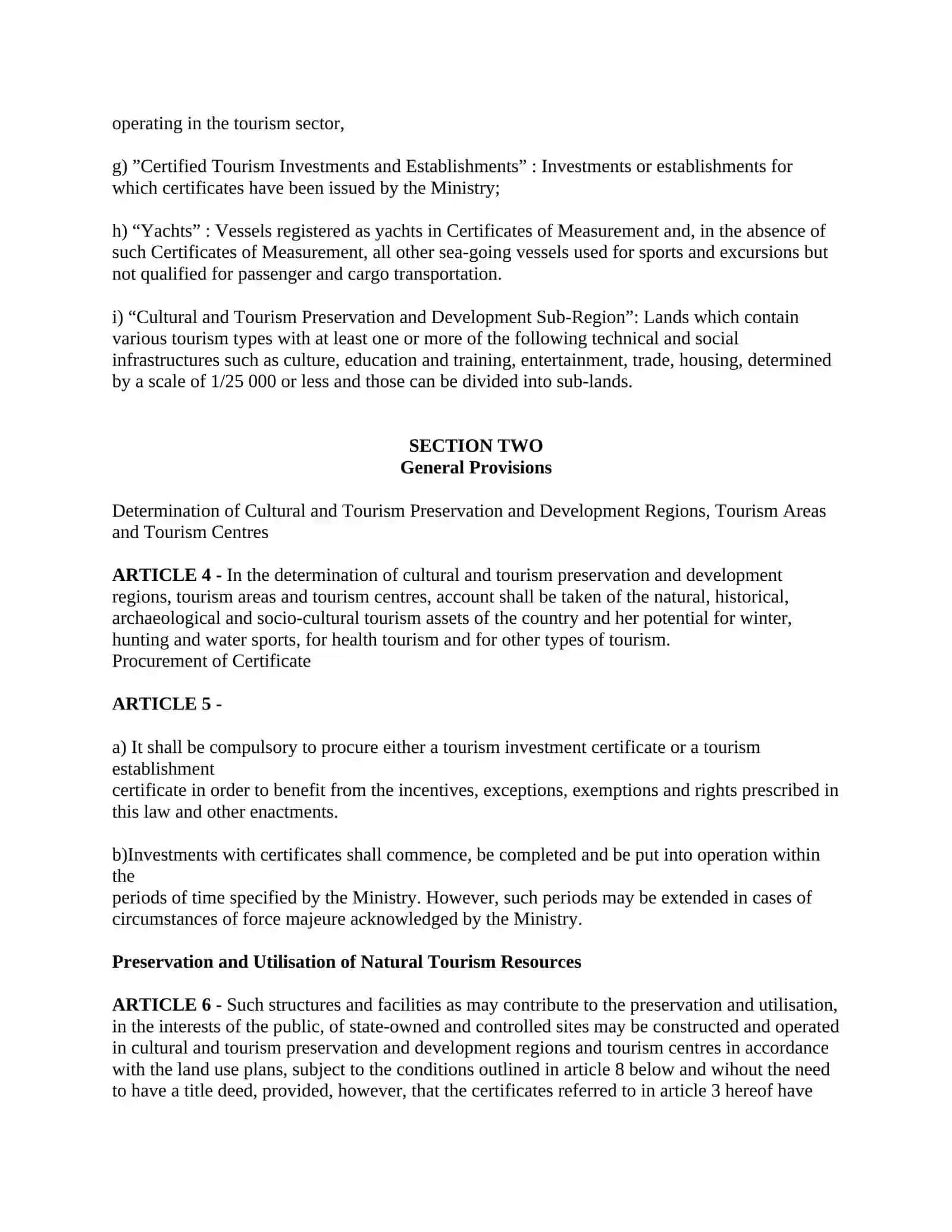 LAW FOR THE ENCOURAGEMENT OF TOURISM 2