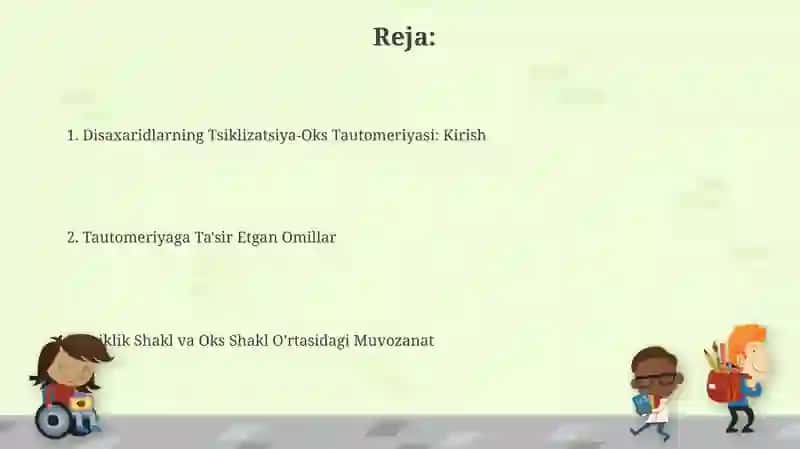 Disaxaridlarning siklo-oksotautomeriyasi 2