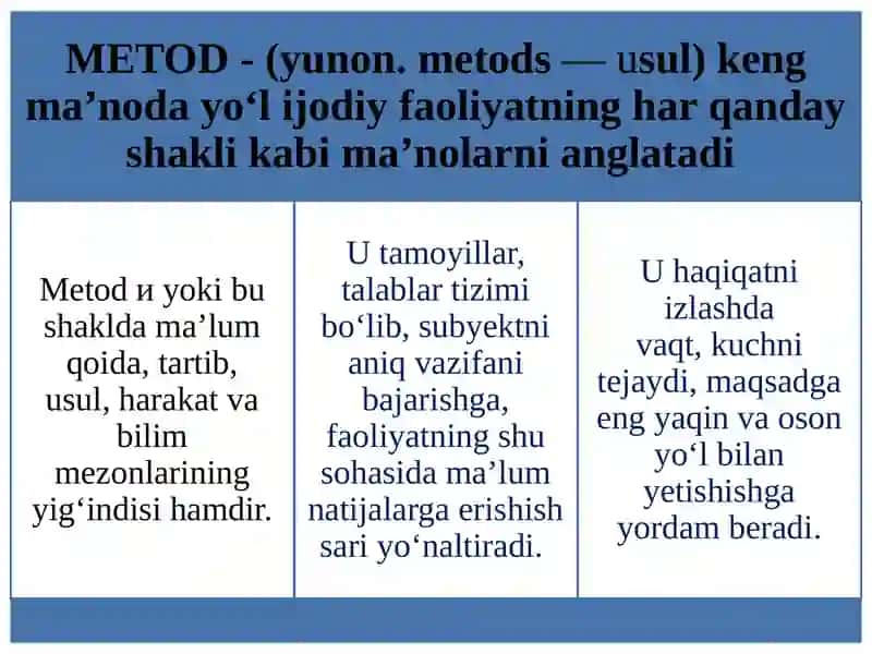 ASOSIY METODOLOGIK YONDOSHUVLAR VA TAMOYILLAR 2